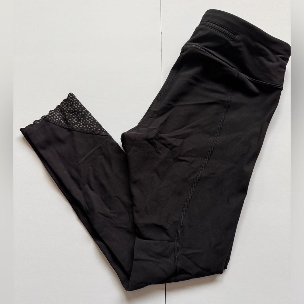 Lululemon Black Reflective leggings size 6